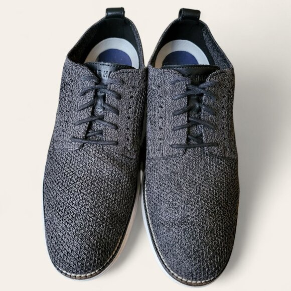 Cole Haan Orginal Grand Stitchlite Oxford Gray Knit Mens 9 - Picture 3 of 9